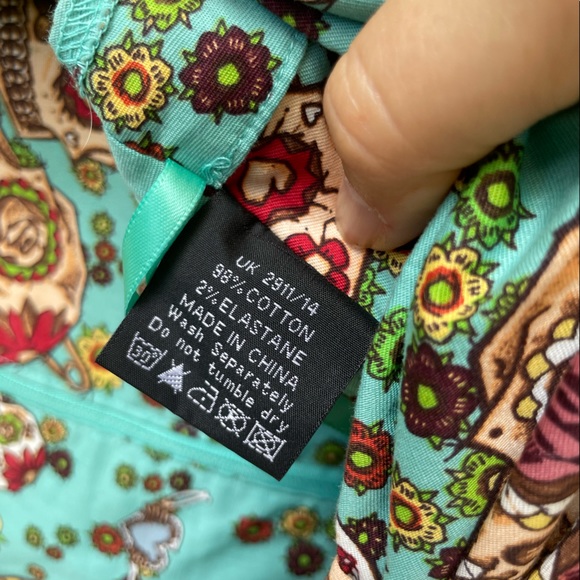 Hell bunny 50’s style sugar skull swing dress - Picture 5 of 6